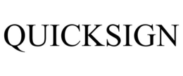 QUICKSIGN trademark