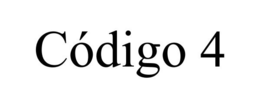 CÓDIGO 4 trademark