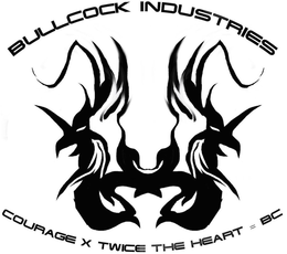 BULLCOCK INDUSTRIES COURAGE X TWICE THE HEART = BC trademark