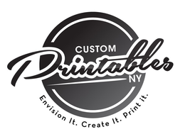 CUSTOM PRINTABLES NY ENVISION IT. CREATE IT. PRINT IT. trademark