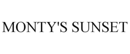 MONTY'S SUNSET trademark
