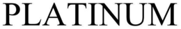PLATINUM trademark