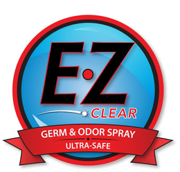 E Z CLEAR GERM & ODOR SPRAY ULTRA-SAFE trademark