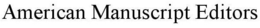 AMERICAN MANUSCRIPT EDITORS trademark