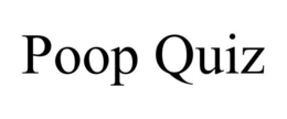 POOP QUIZ trademark