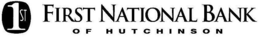 1ST FIRST NATIONAL BANK OF HUTCHINSON trademark