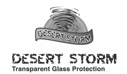 DESERT STORM DESERT STORM TRANSPARENT GLASS PROTECTION trademark