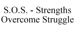 S.O.S. - STRENGTHS OVERCOME STRUGGLE trademark