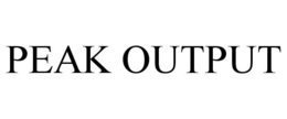 PEAK OUTPUT trademark