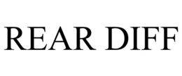 REAR DIFF trademark
