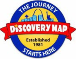 DISCOVERY MAP THE JOURNEY STARTS HERE ESTABLISHED 1981 trademark