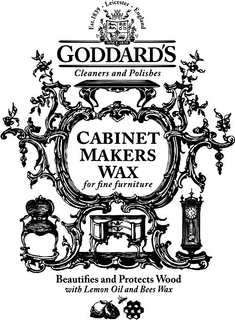 EST. 1839 · LEICESTER · ENGLAND SINCE 1839 GODDARD'S CLEANERS AND POLISHES CABINET MAKERS WAX FOR FINE FURNITURE BEAUTIFIES AND PROTECTS WOOD WITH LEMON OIL AND BEES WAX trademark