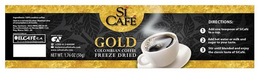 SI CAFE GOLD COLOMBIAN COFFEE FREEZE DRIED trademark