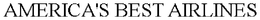 AMERICA'S BEST AIRLINES trademark