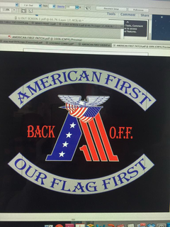AMERICAN FIRST - BACK O.F.F. - OUR FLAG FIRST trademark