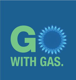 GO WITH GAS. trademark