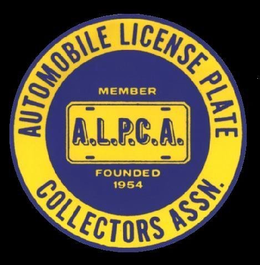 AUTOMOBILE LICENSE PLATE COLLECTORS ASSN. MEMBER A.L.P.C.A. FOUNDED 1954 trademark