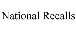 NATIONAL RECALLS trademark