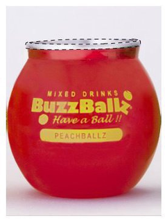 MIXED DRINKS BUZZBALLZ HAVE A BALL!! PEACHBALLZ trademark