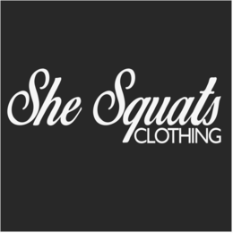 SHE SQUATS CLOTHING trademark