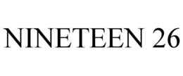 NINETEEN 26 trademark