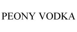 PEONY VODKA trademark