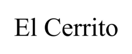 EL CERRITO trademark