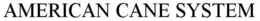 AMERICAN CANE SYSTEM trademark