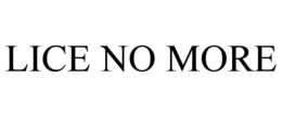 LICE NO MORE trademark