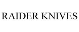 RAIDER KNIVES trademark