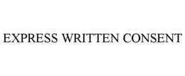 EXPRESS WRITTEN CONSENT trademark