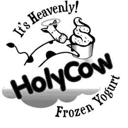 IT'S HEAVENLY! HOLYCOW FROZEN YOGURT trademark