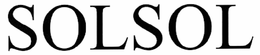 SOLSOL trademark