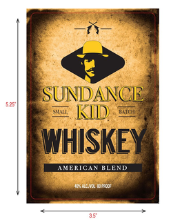 SUNDANCE KID WHISKEY SMALL BATCH LEGENDARY TASTE 40% ALC/VOL 80 PROOF trademark