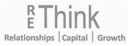 RE THINK RELATIONSHIPS CAPITAL GROWTH trademark