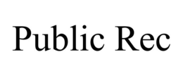 PUBLIC REC trademark