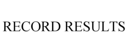 RECORD RESULTS trademark