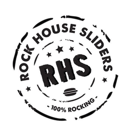 RHS ROCK HOUSE SLIDERS 100% ROCKING trademark