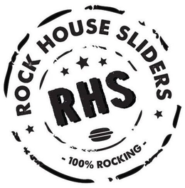 RHS ROCK HOUSE SLIDERS 100% ROCKING trademark