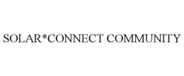 SOLAR*CONNECT COMMUNITY trademark