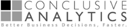 CONCLUSIVE ANALYTICS BETTER BUSINESS DECISIONS, FASTER. trademark