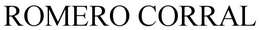 ROMERO CORRAL trademark