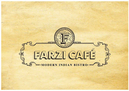 F FARZI CAFÉ · MODERN INDIAN BISTRO · trademark