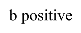 B POSITIVE trademark