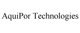 AQUIPOR TECHNOLOGIES trademark