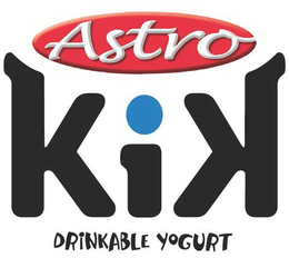 ASTRO KIK DRINKABLE YOGURT trademark