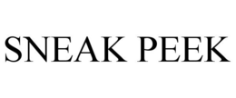 SNEAK PEEK trademark
