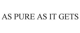 AS PURE AS IT GETS trademark
