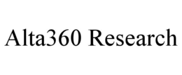 ALTA360 RESEARCH trademark
