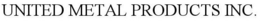 UNITED METAL PRODUCTS INC. trademark